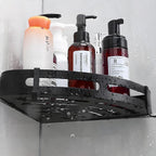 Aluminium Heavy Duty Self Adhesive Bathroom Corner Shelf (Pack of 1)