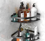 Aluminium Heavy Duty Self Adhesive Bathroom Corner Shelf (Pack of 1)